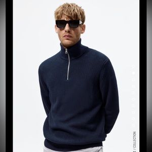 3/$30 Zip Mock Neck Sweater